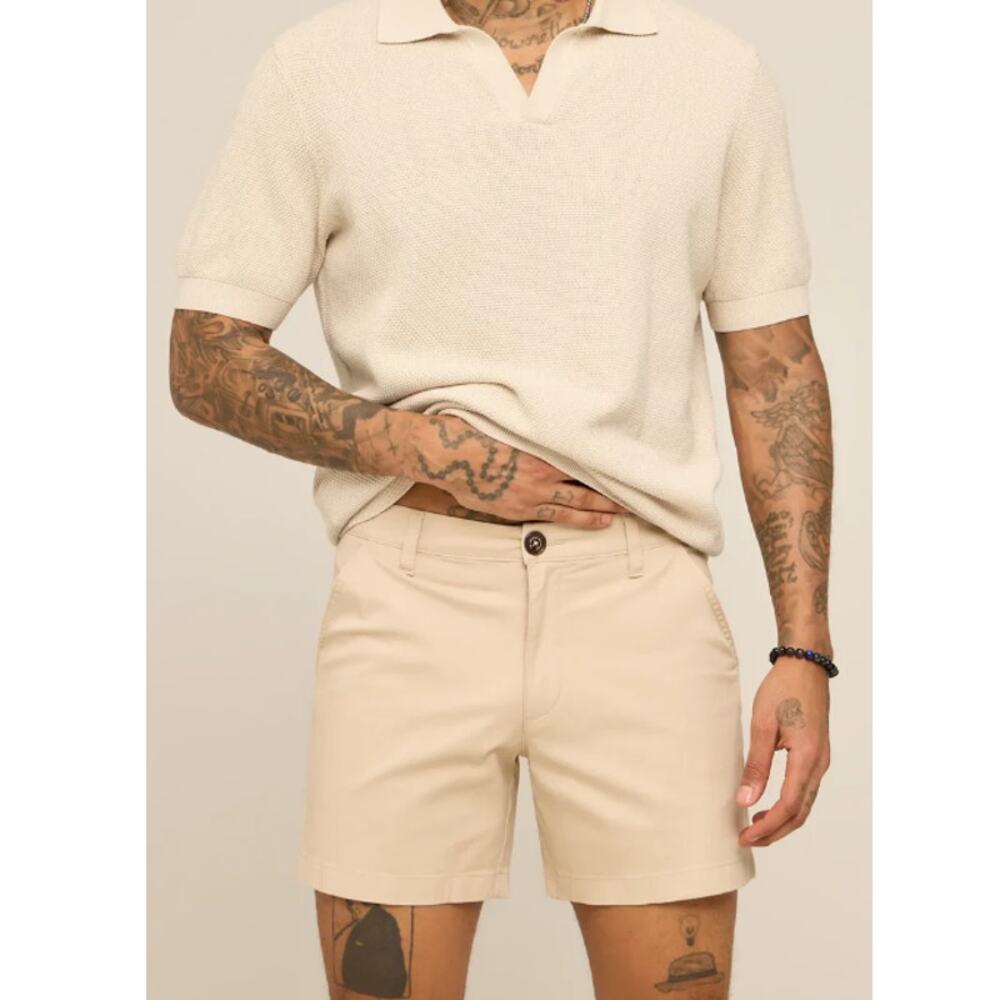 Chubbies Men's Khaki The Khakinators 5.5" Chino Shorts Size 33